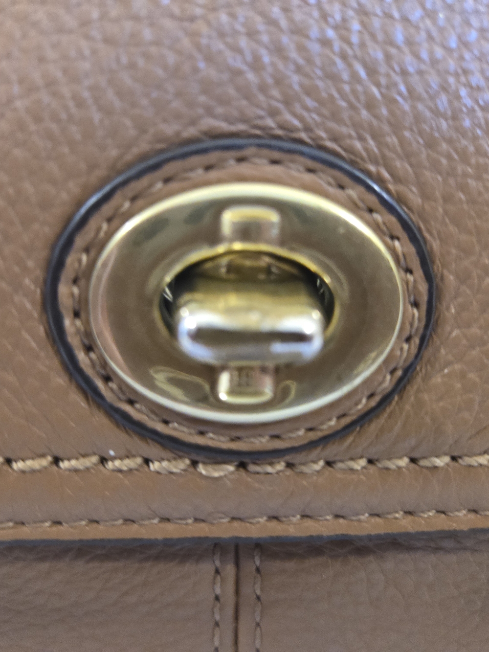 Coach Leather Crossbody Shoulder Bag in Camel - Picture 7 of 16